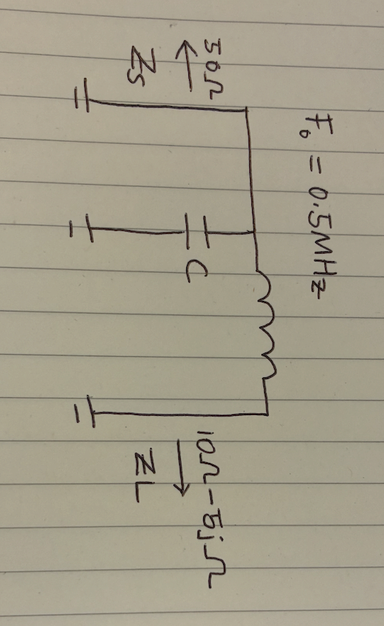 L-matching network diagram